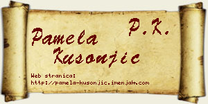 Pamela Kusonjić vizit kartica